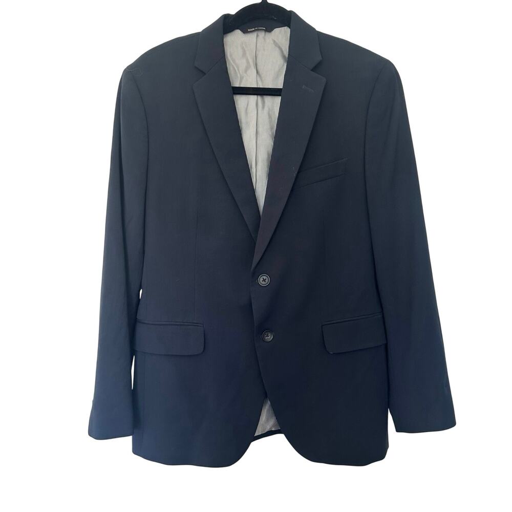 Banana Republic (40S) Navy Wool Tailored Fit Blazer Jacket Business Casual Prep